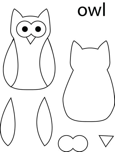 Owl Template Printable